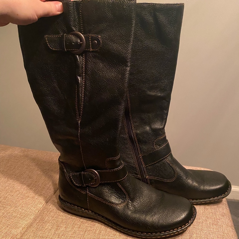 Size 9 black calf B.O.C. Boots